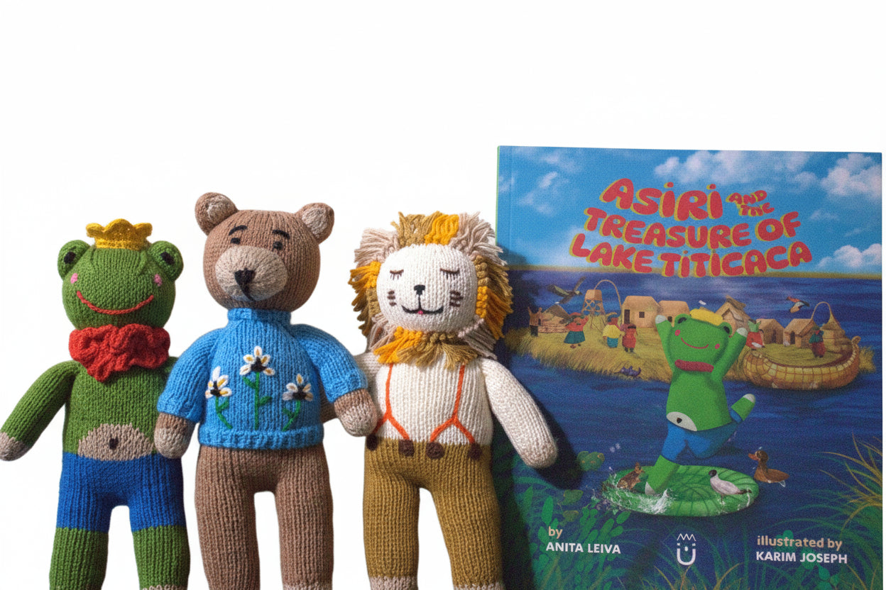 Wari Handmade Lion Doll – “Asiri and the Treasure of Lake Titicaca” Collection