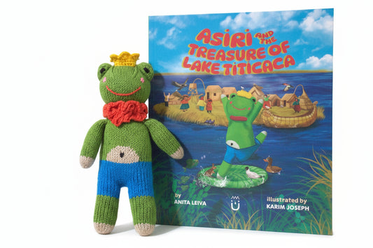 Asiri Handcrafted Doll + “Asiri and the Treasure of Lake Titicaca” Story Book | Artisan Doll & Children’s Gift Set