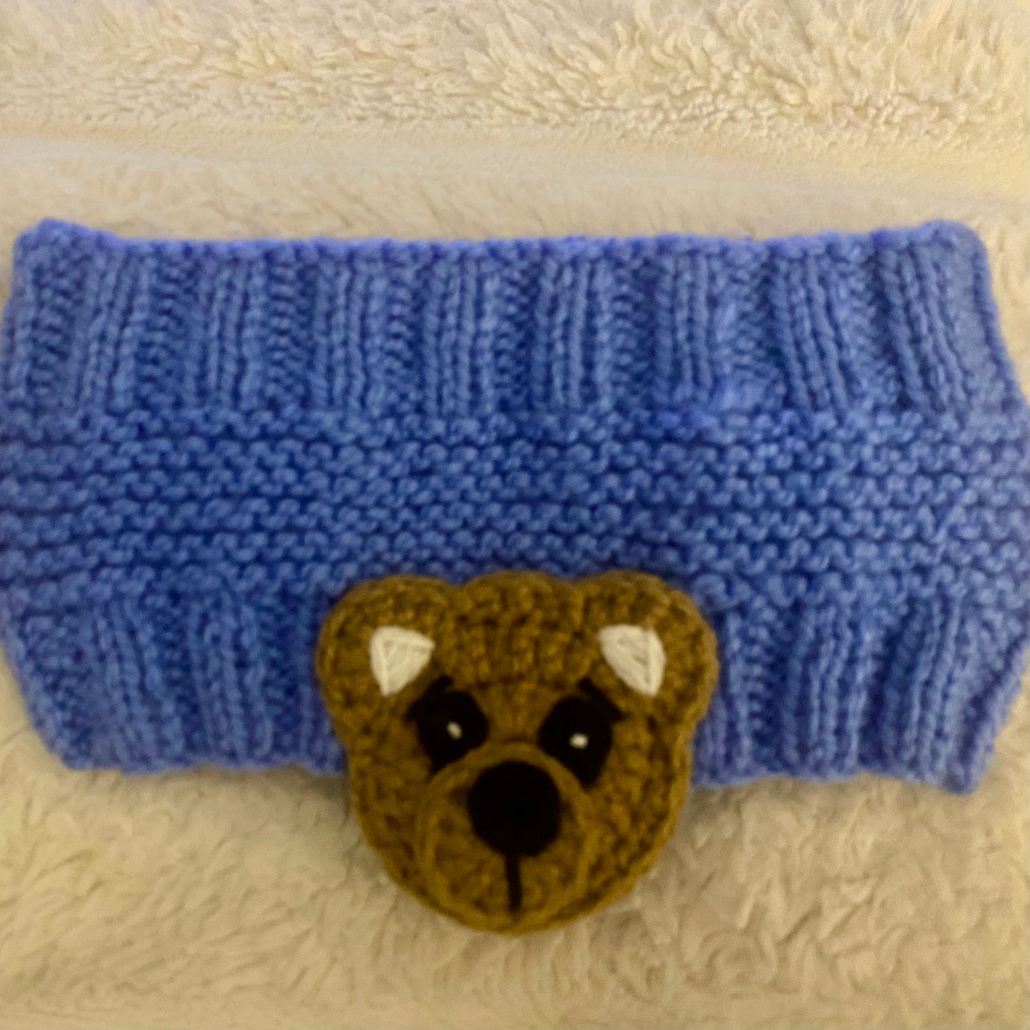 Bear Ear Warmer / Ear Muffs / Hand-knitted ear warmer