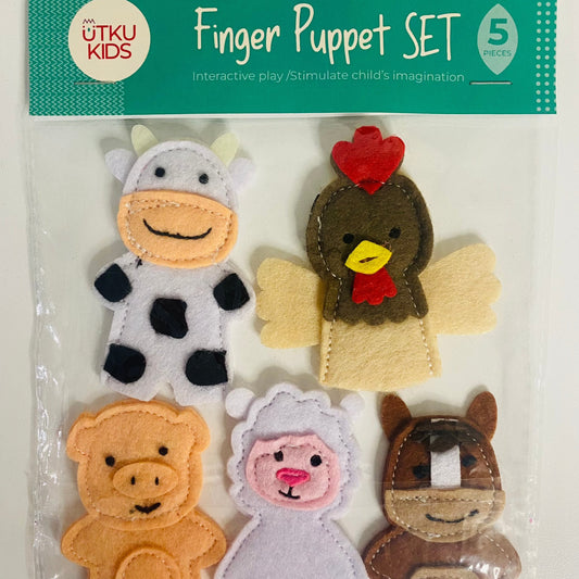 Farm Finger Puppets Set of 5
