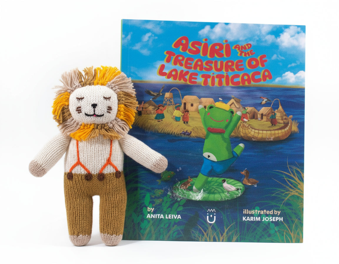 Wari Handmade Lion Doll – “Asiri and the Treasure of Lake Titicaca” Collection