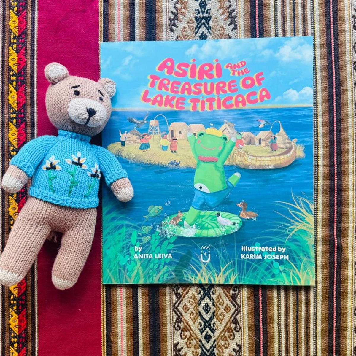 Ukuku™ Handcrafted Bear Doll + Children's Picture Book Gift Set | English or Spanish